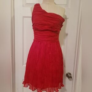 BB Dakota Vibrant Red One-Shoulder Dress Size 6
